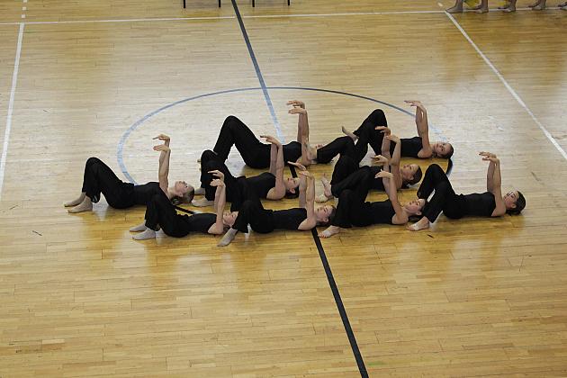 Pokazy gimnastyki artystycznej w Lęborku