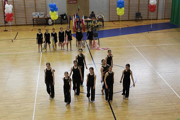 Pokazy gimnastyki artystycznej w Lęborku
