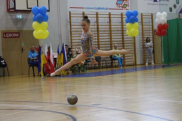 Pokazy gimnastyki artystycznej w Lęborku