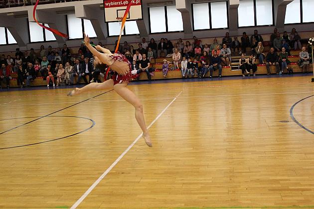 Pokazy gimnastyki artystycznej w Lęborku