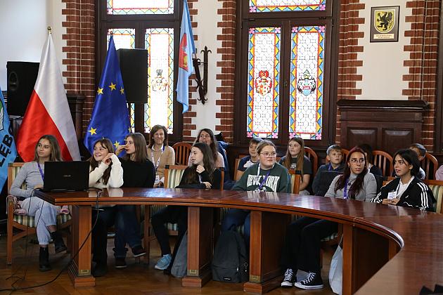 Młodzież z 5 krajów z wizytą w Lęborku