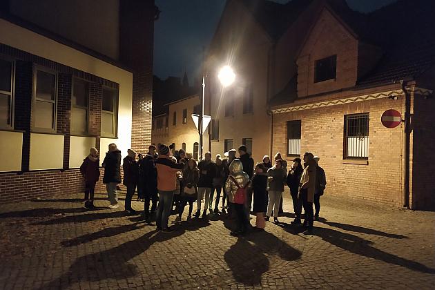 Podziwiali Lębork nocą