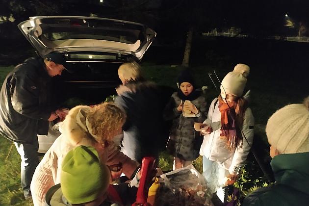 Podziwiali Lębork nocą