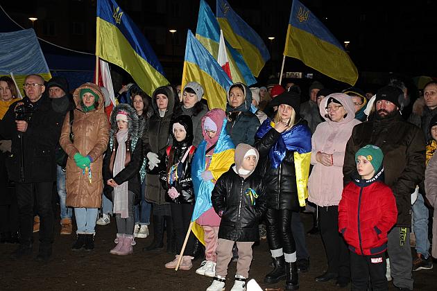 W rocznicę wybuchu wojny „Wiec Solidarności” z Ukrainą
