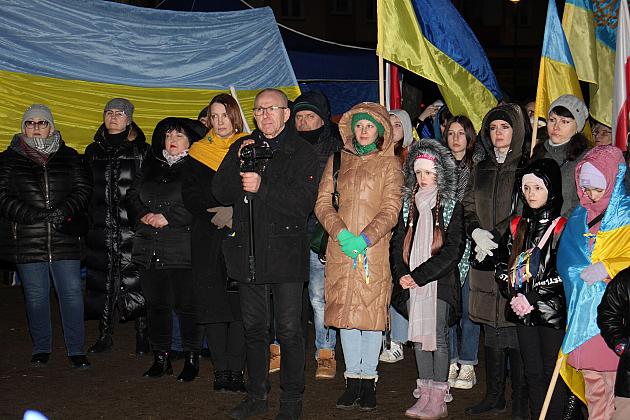 W rocznicę wybuchu wojny „Wiec Solidarności” z Ukrainą