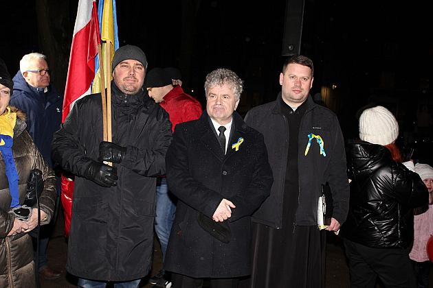 W rocznicę wybuchu wojny „Wiec Solidarności” z Ukrainą