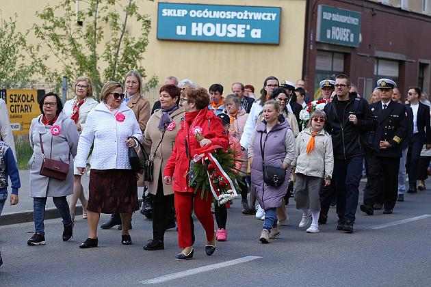 Lębork świętuję 232. rocznicę uchwalenia Konstytucji 3 Maja