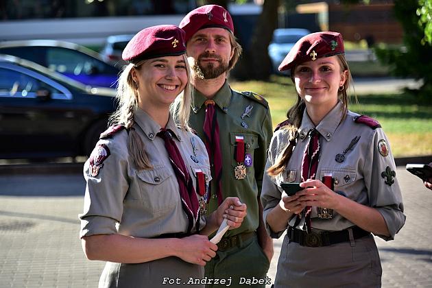 40-ta rocznica nadania imienia generała Stanisława Sosabowskiego 7 Harcerskiej Drużynie Czerwonych Beretów z Lęborka