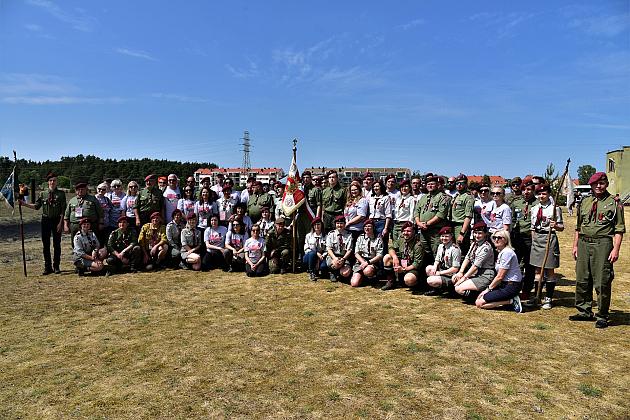 40-ta rocznica nadania imienia generała Stanisława Sosabowskiego 7 Harcerskiej Drużynie Czerwonych Beretów z Lęborka