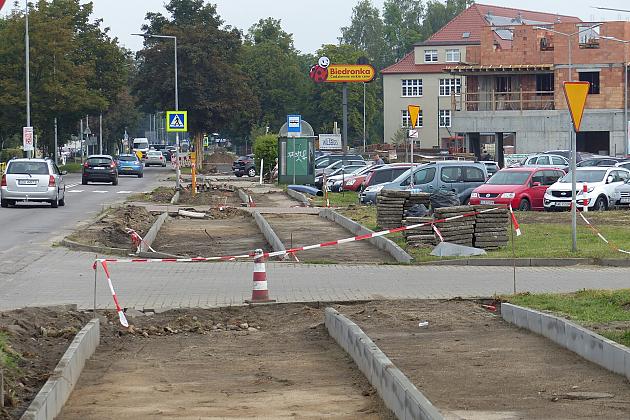 Na Wojska Polskiego powstaje ponad 460 metrów drogi rowerowej