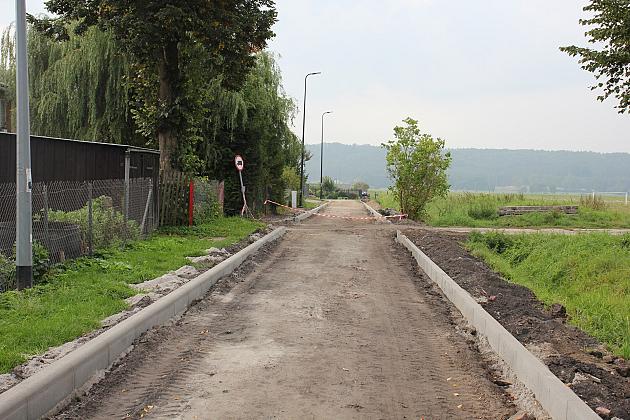 Ulica Myśliwska w budowie