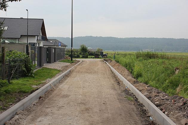 Ulica Myśliwska w budowie