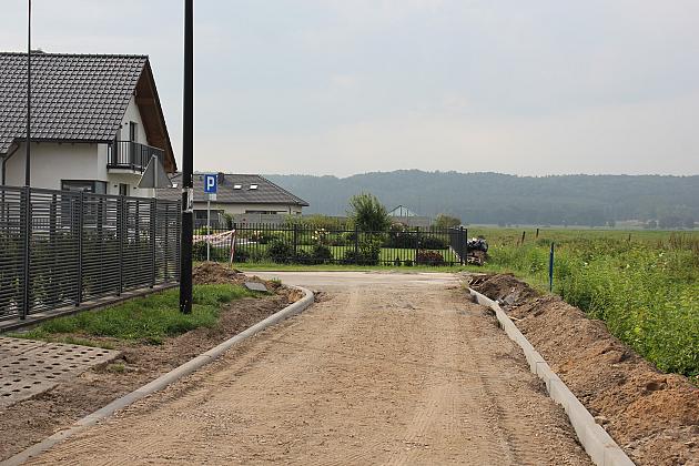 Ulica Myśliwska w budowie