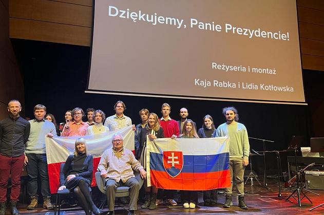 Młodzież ze Słowacji w Lęborku