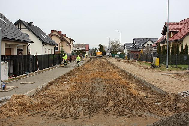 Ulica Mikołajczyka w budowie