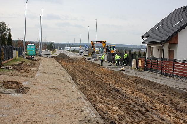 Ulica Mikołajczyka w budowie