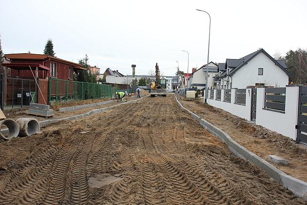 Ulica Mikołajczyka w budowie