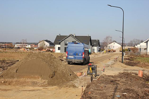 Ulica Opolska w budowie