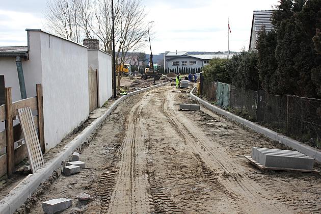 Drogowy łącznik na Sudeckiej w budowie