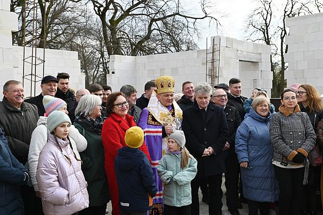 Poświęcenie kamienia węgielnego pod budową lęborskiej Cerkwi