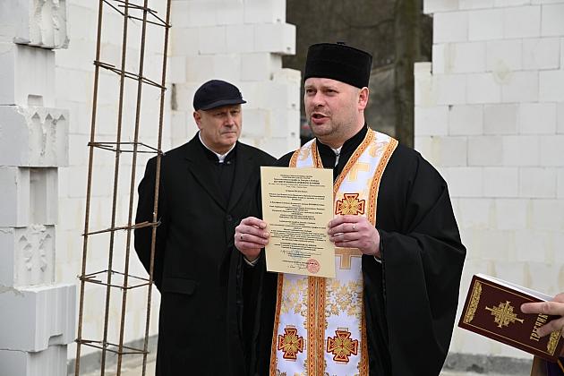 Poświęcenie kamienia węgielnego pod budową lęborskiej Cerkwi