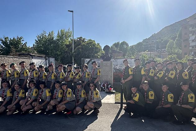 Harcerze z Lęborka na Uroczystościach 80. Rocznicy Bitwy pod Monte Cassino