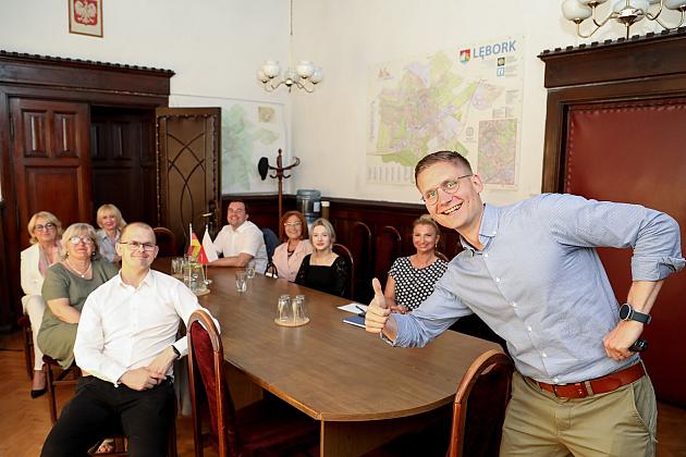 Burmistrz Lauenburga z wizytą w Lęborku