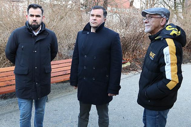 Park przy I LO po pierwszym etapie inwestycji