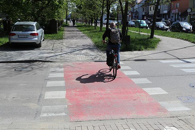 Krawężnik po obniżeniu