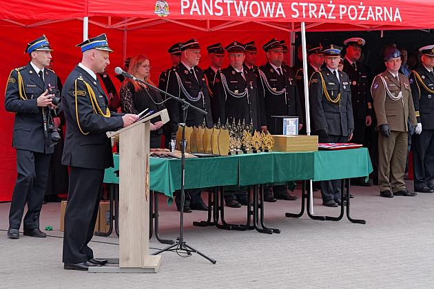 Dzień Strażaka w Lęborku. Zasłużone medale, nagrody i wyróżnienia