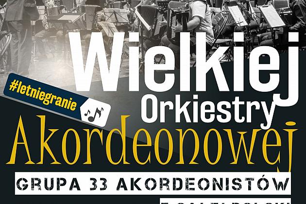 Letnie granie w Lęborku – Wielka Orkiestra Akordeonowa zagra na dziedzińcu ratusza