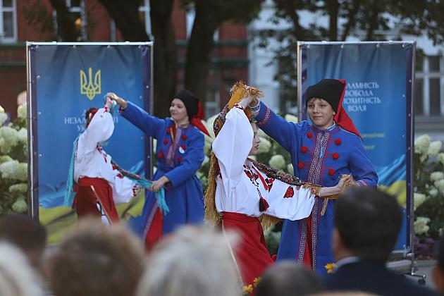 Lębork świętował Dzień Niepodległości Ukrainy