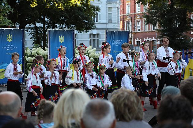 Lębork świętował Dzień Niepodległości Ukrainy