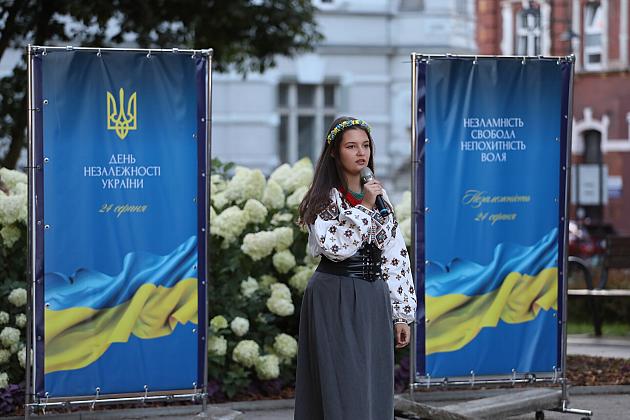 Lębork świętował Dzień Niepodległości Ukrainy