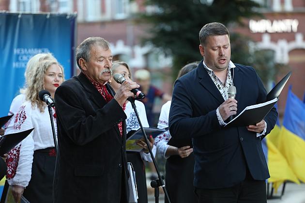 Lębork świętował Dzień Niepodległości Ukrainy