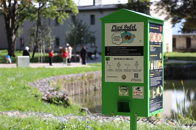 Ptasi bufet w Parku im. Marii i Lecha Kaczyńskich