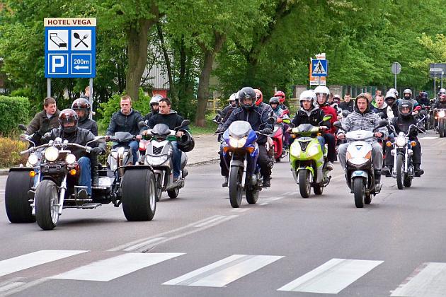 Parada motocykli odwiedziła Lębork