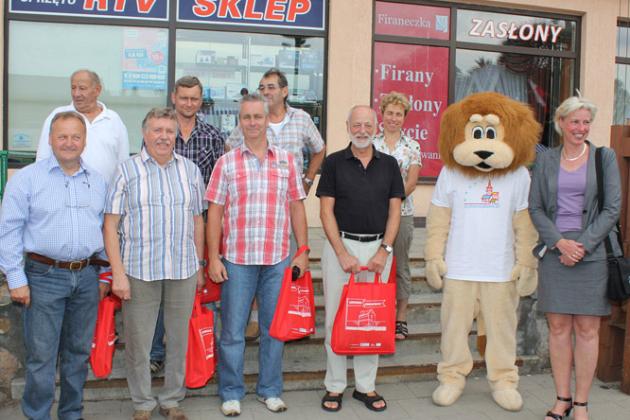 Flaga Honorowa Europy powiewa nad miastem, „Lęborskie Lwy