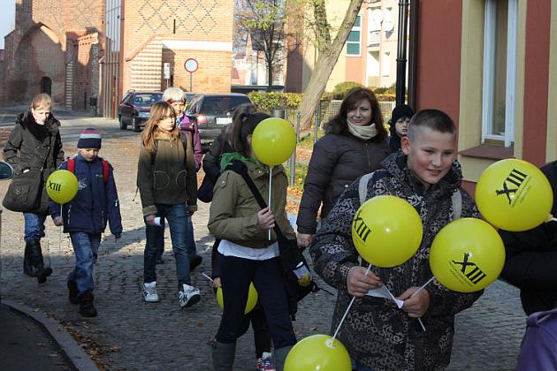Piesza wyprawa po Lęborku. Pogoda dopisała, humory też