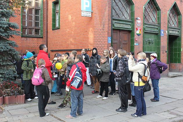 Piesza wyprawa po Lęborku. Pogoda dopisała, humory też