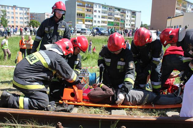 Bezpieczny przejazd - symulacja wypadku