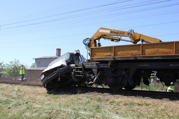 Bezpieczny przejazd - symulacja wypadku