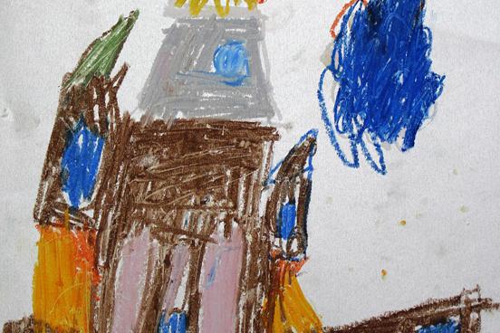 Herb miasta i Urząd Miejski w Lęborku w pracach plastycznych