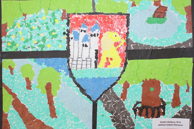 Herb miasta i Urząd Miejski w Lęborku w pracach plastycznych