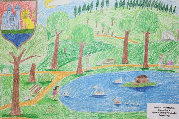 Herb miasta i Urząd Miejski w Lęborku w pracach plastycznych