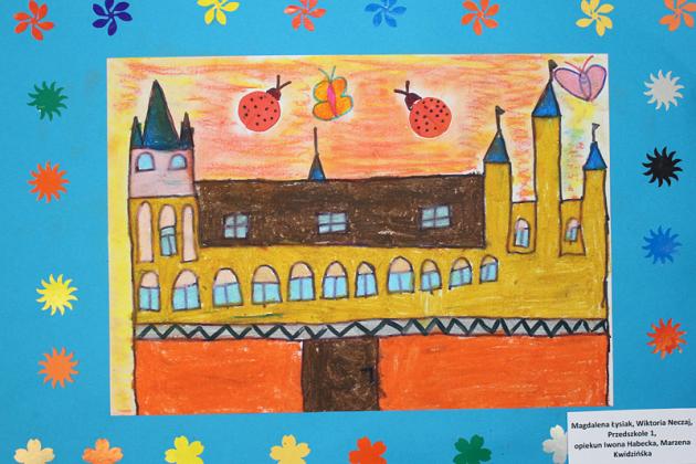 Herb miasta i Urząd Miejski w Lęborku w pracach plastycznych