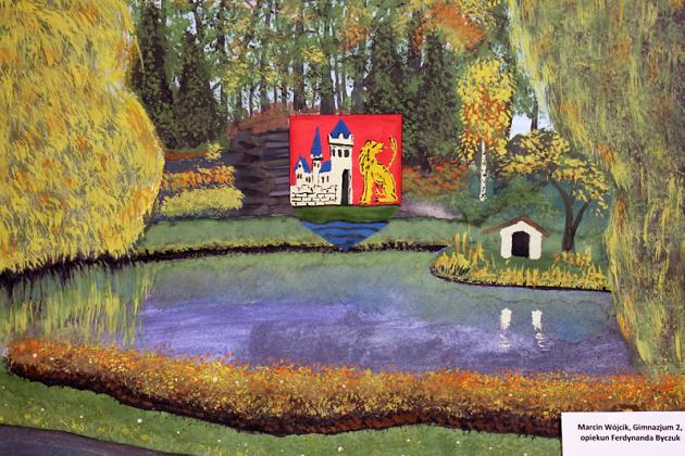 Herb miasta i Urząd Miejski w Lęborku w pracach plastycznych
