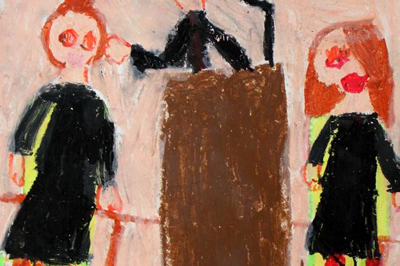 Herb miasta i Urząd Miejski w Lęborku w pracach plastycznych