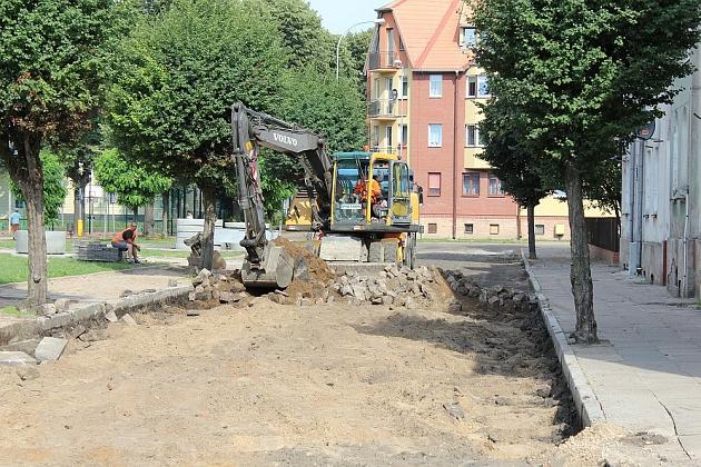 Remont ulic w centrum miasta