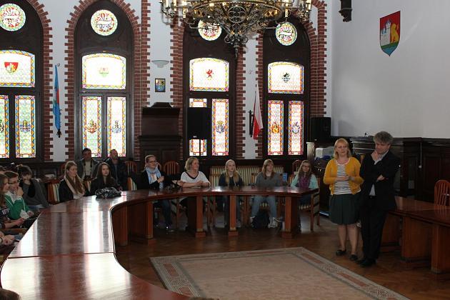 Wizyta młodzieży z Lauenburga w ratuszu
